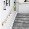 WYFZT Modern Handrail for Stairs Step,Indoor and Outdoor Stair Banister Railing Support Kit, 1m 1.5m 2m 2.5m 3m Wrought Iron Elderly Kids Safety Hand Rails, 1FT-20FT (Size : 19ft/570cm) view 4