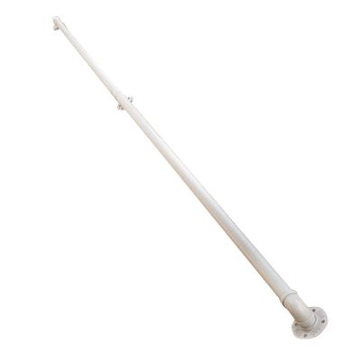 WYFZT White Handrail for Stairs Step,Indoor and Outdoor Stair Banister Railing Support Kit, 1m 1.5m 2m 2.5m 3m Wrought Iron Elderly Kids Safety Hand Rails (Size : 4ft/120cm)