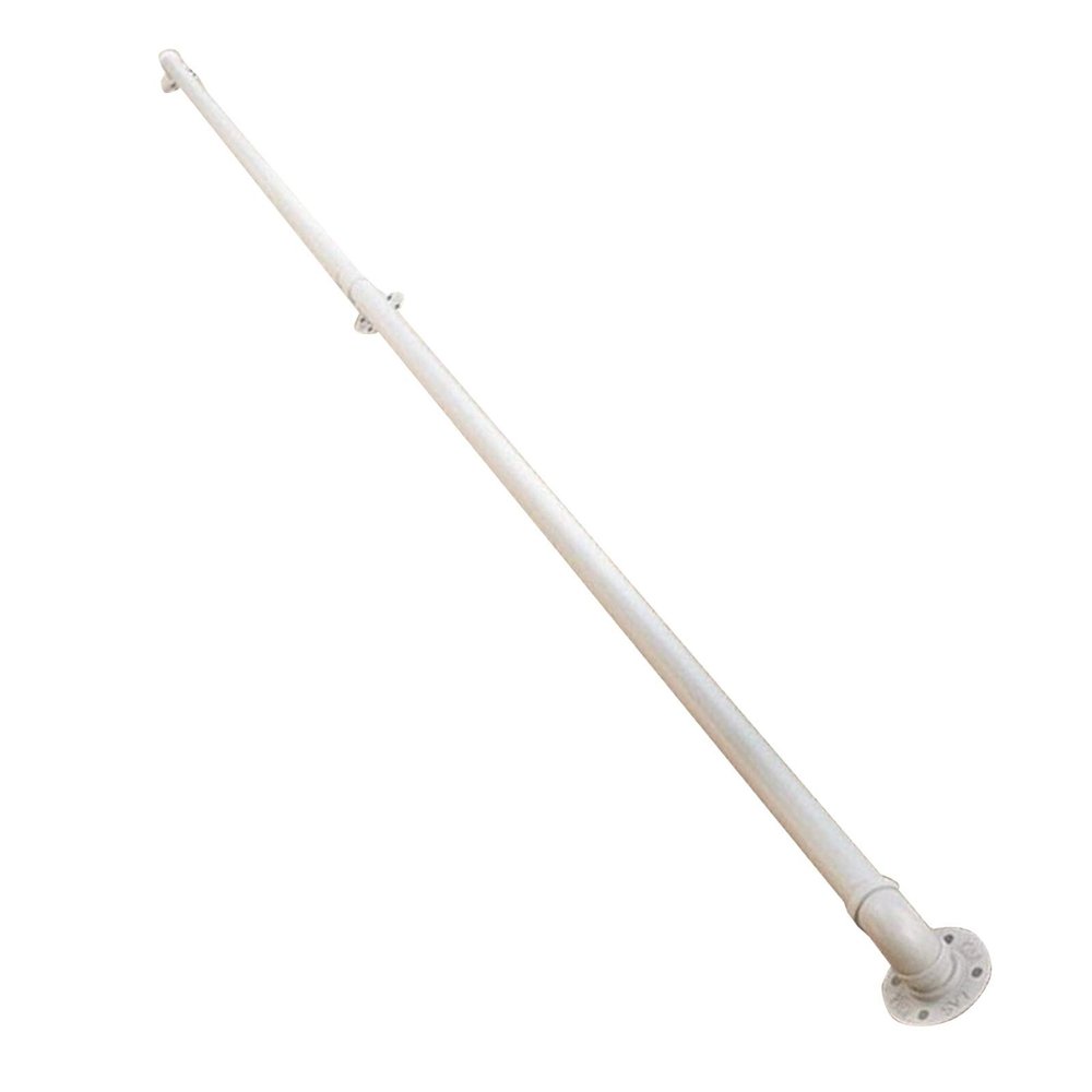 WYFZT White Handrail for Stairs Step,Indoor and Outdoor Stair Banister Railing Support Kit, 1m 1.5m 2m 2.5m 3m Wrought Iron Elderly Kids Safety Hand Rails (Size : 4ft/120cm)
