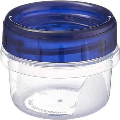 [24 PACK] 8oz Twist Top Storage Containers - Airtight Plastic Food Storage Canisters with Twist & Seal Lids, Leak-Proof - Meal Prep, To Go, Reusable, Stackable, BPA-Free Snack Containers (8 Ounce)