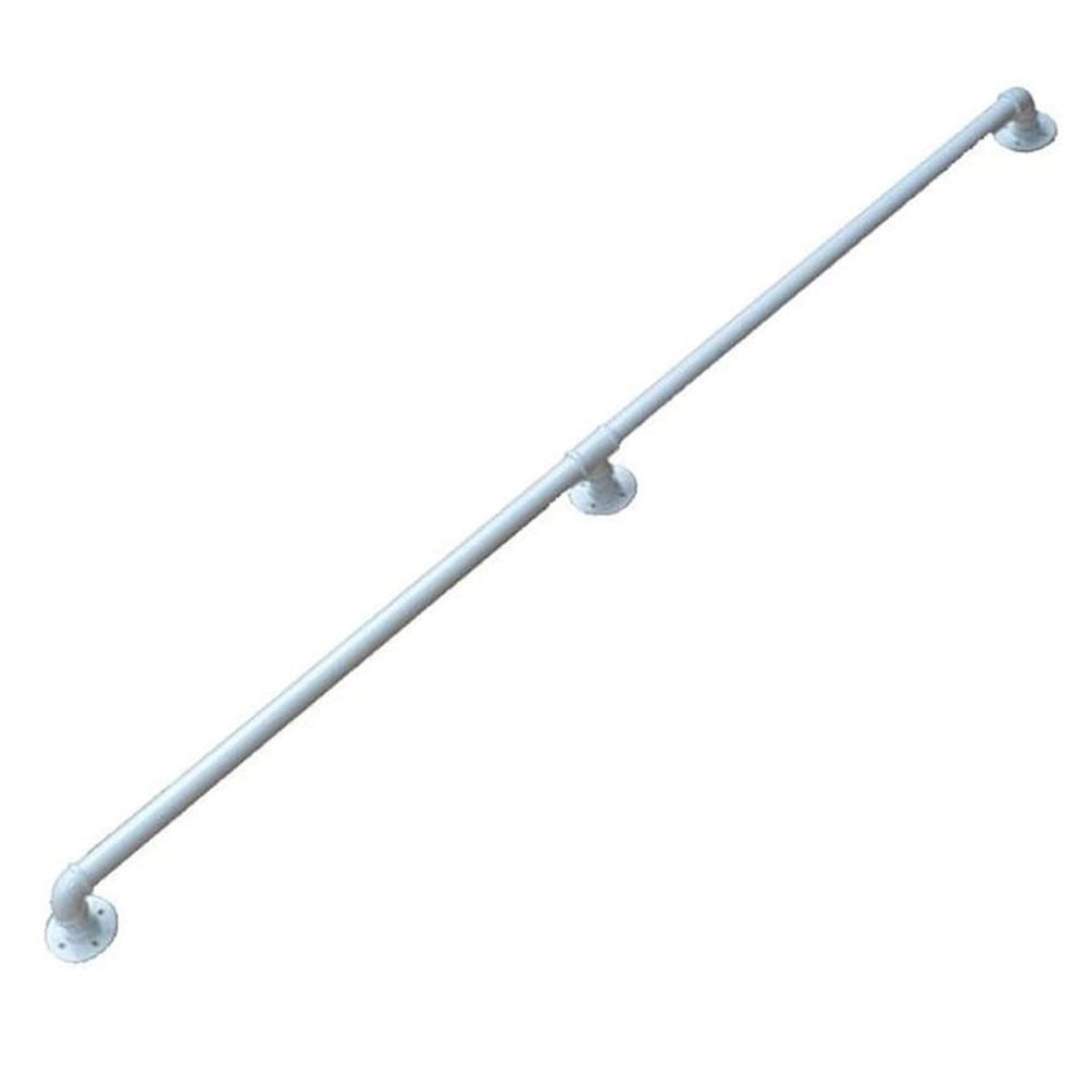 WYFZT Modern White Stairs Banister Handrail for Indoor and Outdoor - 1ft~20ft Complete Kit, 1m 1.5m 2m 2.5m 3m Staircase Railing Safety Hand Rails (Size : 4ft/120cm)
