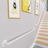 WYFZT Modern White Stairs Banister Handrail for Indoor and Outdoor - 1ft~20ft Complete Kit, 1m 1.5m 2m 2.5m 3m Staircase Railing Safety Hand Rails (Size : 4ft/120cm) view 4