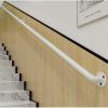 WYFZT White Stair Banister Handrail | Stair Rail Kit | Handrails for Stairs 1 2 3 4 5 6 metres, Stairway Railing | Hand Rails for Indoor Stairs Outdoor Step Wall Mounted (Size : 14ft/420cm) view 4