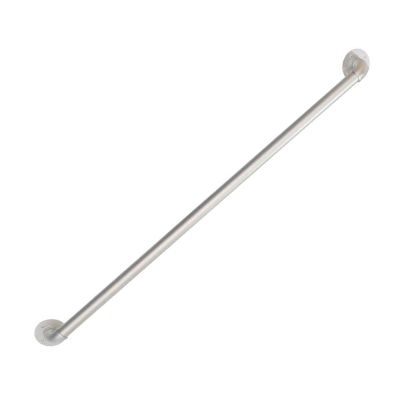WYFZT Silver Handrail for Stairs - Complete Kit, Against The Wall Staircase Banister Railing for Indoor Stairs and Outdoor Steps, Wrought Iron Safety Support Rod Hand Rail (Size : 14ft/420cm)