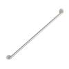 WYFZT Silver Handrail for Stairs - Complete Kit, Against The Wall Staircase Banister Railing for Indoor Stairs and Outdoor Steps, Wrought Iron Safety Support Rod Hand Rail (Size : 14ft/420cm) view 1