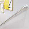 WYFZT Silver Handrail for Stairs - Complete Kit, Against The Wall Staircase Banister Railing for Indoor Stairs and Outdoor Steps, Wrought Iron Safety Support Rod Hand Rail (Size : 14ft/420cm) view 3