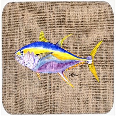 CoolCookware 15 x 12 in. Fish Tuna Glass Cutting Board44; Large