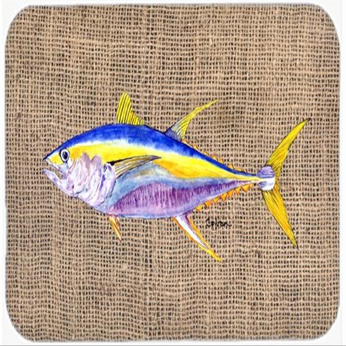 CoolCookware 15 x 12 in. Fish Tuna Glass Cutting Board44; Large