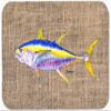 CoolCookware 15 x 12 in. Fish Tuna Glass Cutting Board44; Large view 1