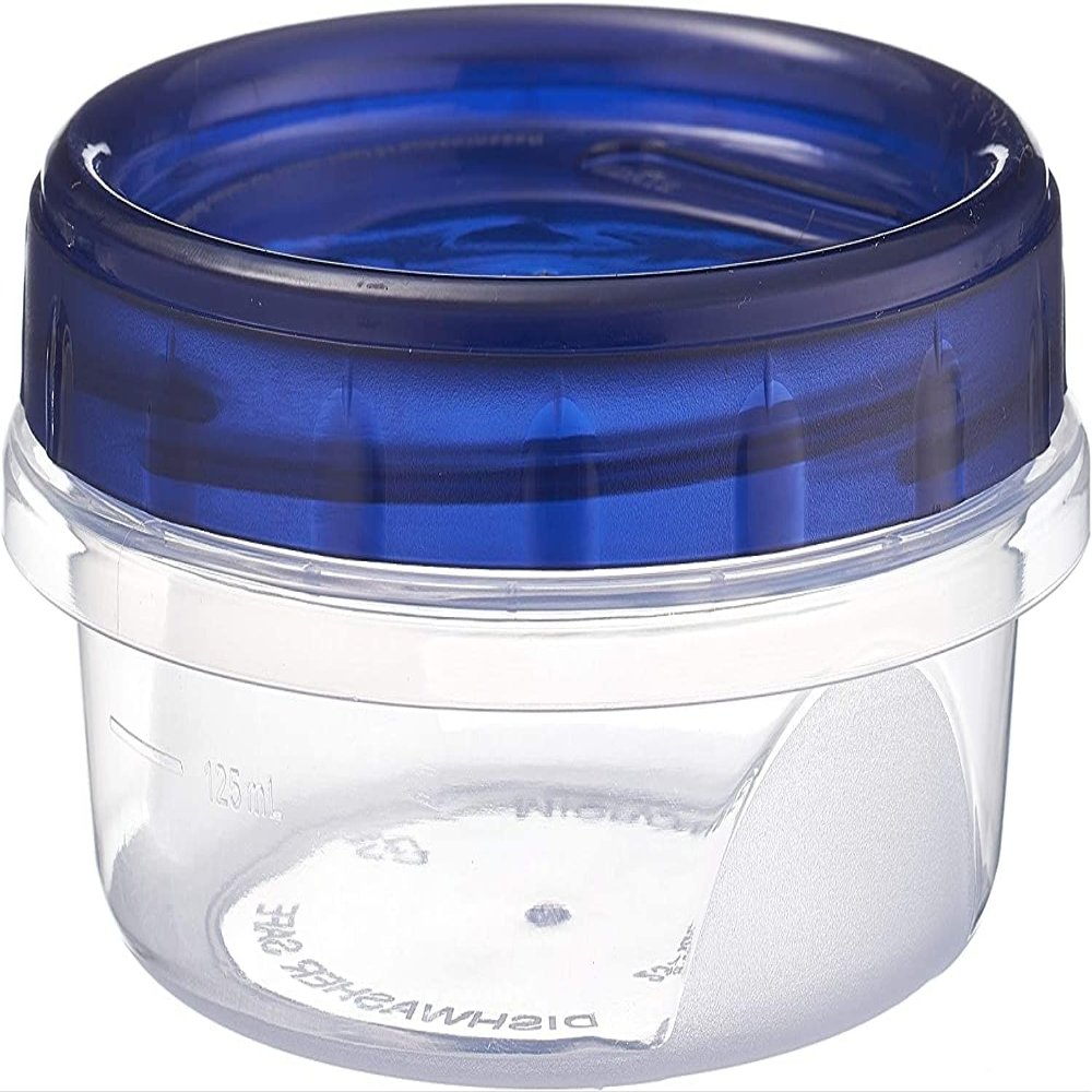 [96 PACK] 8oz Twist Top Storage Containers - Airtight Plastic Food Storage Canisters with Twist & Seal Lids, Leak-Proof - Meal Prep, To Go, Reusable, Stackable, BPA-Free Snack Containers (8 Ounce)