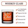 Veracco The Best Dad In The World Whiskey Glass Funny Birthday Gifts Fathers Day For Dad (Clear, Glass) view 3