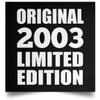 Designsify Gifts, 22nd Birthday Original 2003 Limited Edition, Poster Square 16x16 inch Photo Paper Print Wall Decoration - for Anniversary Christmas Mothers Day Fathers Day Party, to Men Women Him view 1
