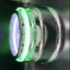 19" 7 Up White Back Neon Clock, Green Outside Tube, Two Neon Tubes view 2