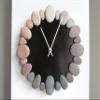 Beach Stone Clock 11.5", Coastal Design Wall Clock view 2