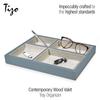 TIZO Design Contemporary Wood Valet Tray Organizer, Grey view 2