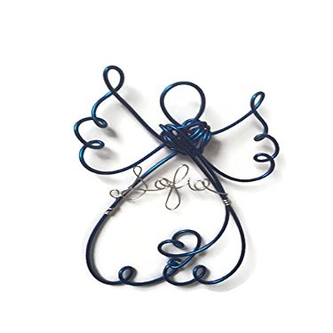 Personalized Angel Christmas Tree Ornament in Choice of Colors & Text