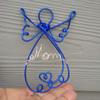 Personalized Angel Christmas Tree Ornament in Choice of Colors & Text view 3