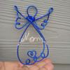 Personalized Angel Christmas Tree Ornament in Choice of Colors & Text view 4