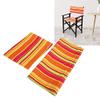 Chair Canvas Cover,Home Director Chair Replacement Canvas Directors Chair Cover Kit Replacement Canvas Seat and Back Stool Protector(Colorful) view 4