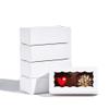 JCXPACK 12PCS 4.17 x 2.16 x 1.37 Inches Premium White Macaron Boxes for 2, Macaron Containers, Macaron Packaging for Wedding, Party, Thank You Favors view 3
