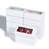 JCXPACK 50PCS 4.17 x 2.16 x 1.37 Inches White Macaron Gift Boxes for 2, Chocolate Covered Ores Boxes, Macaron Packaging for Wedding, Party, Thank You Favors view 3