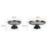 8/10-inch Cake Perfect Display Tray, Dark Green Ceramic Plate Bread Sandwich Food Rack Dessert Table (Size : 20cm) view 2