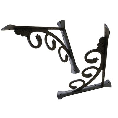 YXCH Regaltrger Wandmontage Regalwinkel Retro Regalhalter Schwarz Rechtwinklig Regalhalterung - Stabile Halterung Fr Regale Aller Art, 2er Set (1512cm)