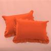 Ruffle Oversized King Pillow Shams Set of 2 Orange Pillow Shams Oversized King 20X40 100% Egyptian Cotton 800 Thread Count Bedding Decorative Ruffle Pillow Shams Set view 1