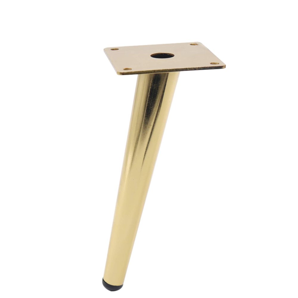ZXCASDF Sofa Legs Round Solid Metal Furniture Legs Sofa Replacement Legs Perfect for Mid-Century Modern/Great IKEA Hack for Sofa, Couch, Bed, Coffee Table,Titanium Gold,15cm