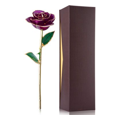 24K Gold Roses, Exquisitely Packaged Long-Stemmed Roses That Symbolize Love, Romantic Gifts for Girlfriend and Wife for Christmas Anniversary and Valentine's Day