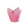 1000pcs Polka Dot Pink Medium Size Tulip Baking Cups Cupcake Liners Muffin Liners Greaseproof Paper view 1