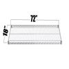 Regal Altair Chrome Wire Shelf |Pack of 2 Shelves| for Storage in Dry Environments | Ideal for Stores, Restaurants, Businesses and Homes (Chrome Wire Shelves, 18''W x 72''L) view 2