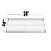 Regal Altair Chrome Wire Shelf |Pack of 2 Shelves| for Storage in Dry Environments | Ideal for Stores, Restaurants, Businesses and Homes (Chrome Wire Shelves, 14''W x 24''L) view 2