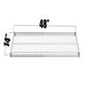 Regal Altair Chrome Wire Shelf |Pack of 2 Shelves| for Storage in Dry Environments | Ideal for Stores, Restaurants, Businesses and Homes (Chrome Wire Shelves, 14''W x 48''L) view 2