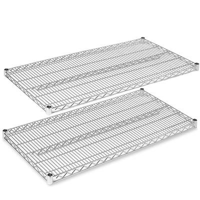 Regal Altair Chrome Wire Shelf |Pack of 2 Shelves| for Storage in Dry Environments | Ideal for Stores, Restaurants, Businesses and Homes (Chrome Wire Shelves, 14''W x 36''L)