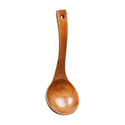 10 Inch Wooden Spoons for Cooking handle wooden spoon Handcraft from High Moist Resistance (medium)