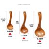 10 Inch Wooden Spoons for Cooking handle wooden spoon Handcraft from High Moist Resistance (medium) view 2