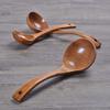 10 Inch Wooden Spoons for Cooking handle wooden spoon Handcraft from High Moist Resistance (medium) view 3
