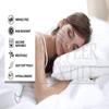 3 Piece Luxurious Pinch Pleated Duvet Cover with Zipper & Corner Ties 100% 100% Egyptian Cotton Pintuck Duvet Cover Set (92x102 King Size, Orange) view 4