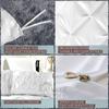 3 Piece Luxurious Pinch Pleated Duvet Cover with Zipper & Corner Ties 100% 100% Egyptian Cotton Pintuck Duvet Cover Set (120X98 Oversize King, Teal Blue) view 3