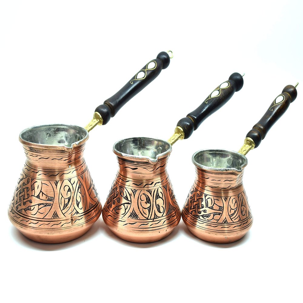 CraftTR Turkish Coffee Pot, Coffee Maker, Kettle Coffee, Single Serve Coffee Maker, Camping Coffee Pot, Copper Coffee Maker, Saudi Coffee, Camping Coffee Pot Over Fire, Turkish Arabic Coffee