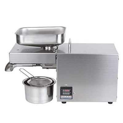 SISHUINIANHUA 1500W Automatic Oil Press Machine Stainless Steel LED Digital Temperature Control Peanutss Sesame Nut Oil Extractor