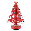 Christmas Tree Music Boxes Mini Tabletop Christmas Tree Wooden Musical Figurine Wind Up Music Box Desktop Decoration for Christmas Birthday view 1