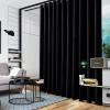 RYB HOME Extra Wide Curtain - Blackout Room Divider Curtains Portable Energy Saving Privacy Divider Shades for Patio Door Hallway Office Apartment Home Theater Doorway,1 Pc, Black, W 20ft x L 9ft view 3