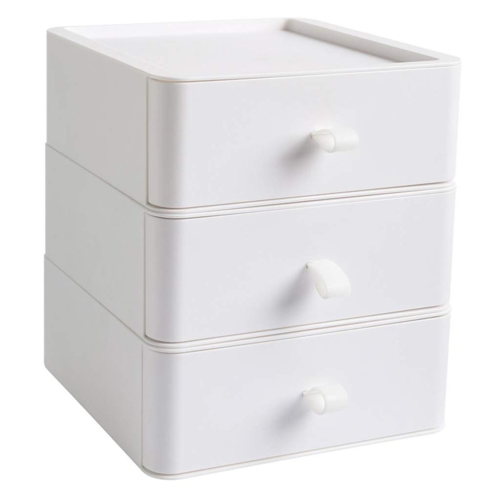 Cabilock Multi-layer Desktop Storage Drawer Organizer for Office Elegant Finish for Files Stationery and Valuables Modern Shelving for Use