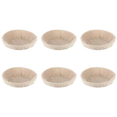 6pcs Bread Basket Cloth Cover Baking Liner for Sourdough Pastry Making Easy to Clean and Store Practical Kitchen Gadget for Home Bakers