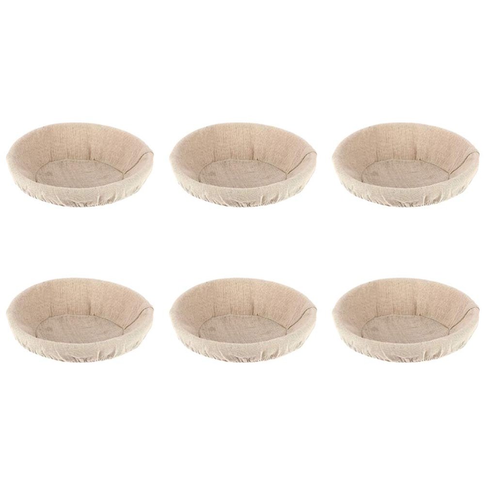 6pcs Bread Basket Cloth Cover Baking Liner for Sourdough Pastry Making Easy to Clean and Store Practical Kitchen Gadget for Home Bakers