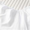 Selection Bedding - Luxurious Ultra Soft Silky Satin - 4 PC Bed Sheet Set - 15" Deep Pocket Fitted Sheet with Duvet Cover, 2PC Pillowcases - Sage Twin view 3