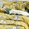 mixinni Garden Style Cotton Flowers and Birds Pattern Printed Duvet Cover Reversible Design Peacock Blue 3 Piece Bedding Duvet Set with Zipper Closure, Perfect for Him and Her-Queen Size view 4