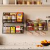 X-cosrack 3-Tier Stackable Detachable Snack Organizer (Large Size), Countertop Display/Wall Mounted Shelf with 5 Hooks Wire Basket Snack Shelf for Office Cabinets, Kitchen, Pantry, 11.8x7.8x22 Inch view 2